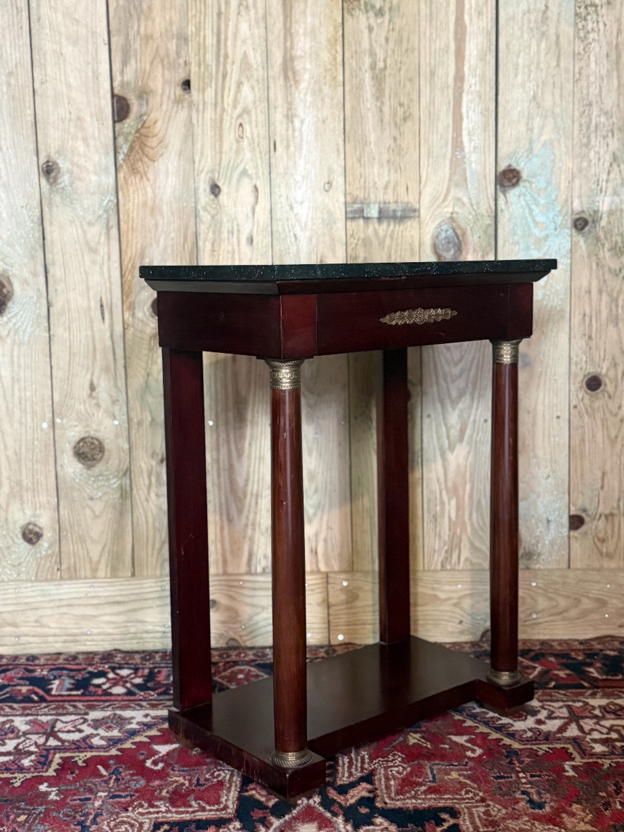 Console de style Empire en acajou. -photo-2
