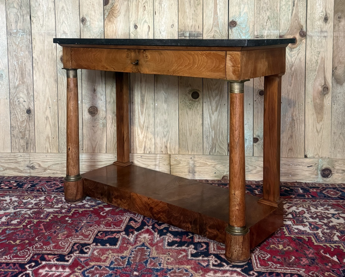 Empire Period Mahogany Console