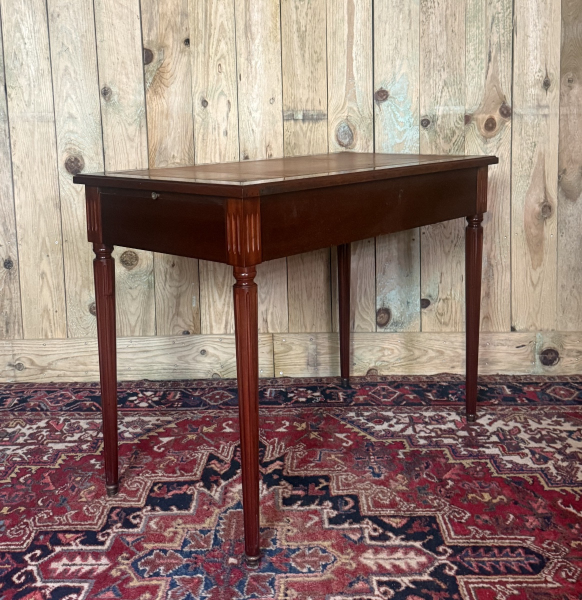 Louis XVI Style Mahogany Desk.-photo-3