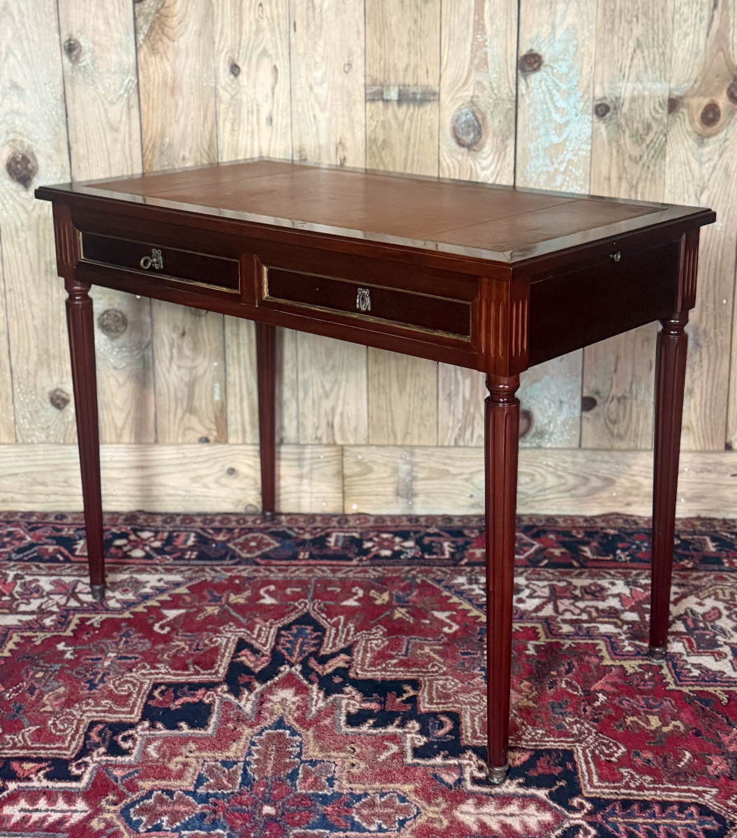 Louis XVI Style Mahogany Desk.