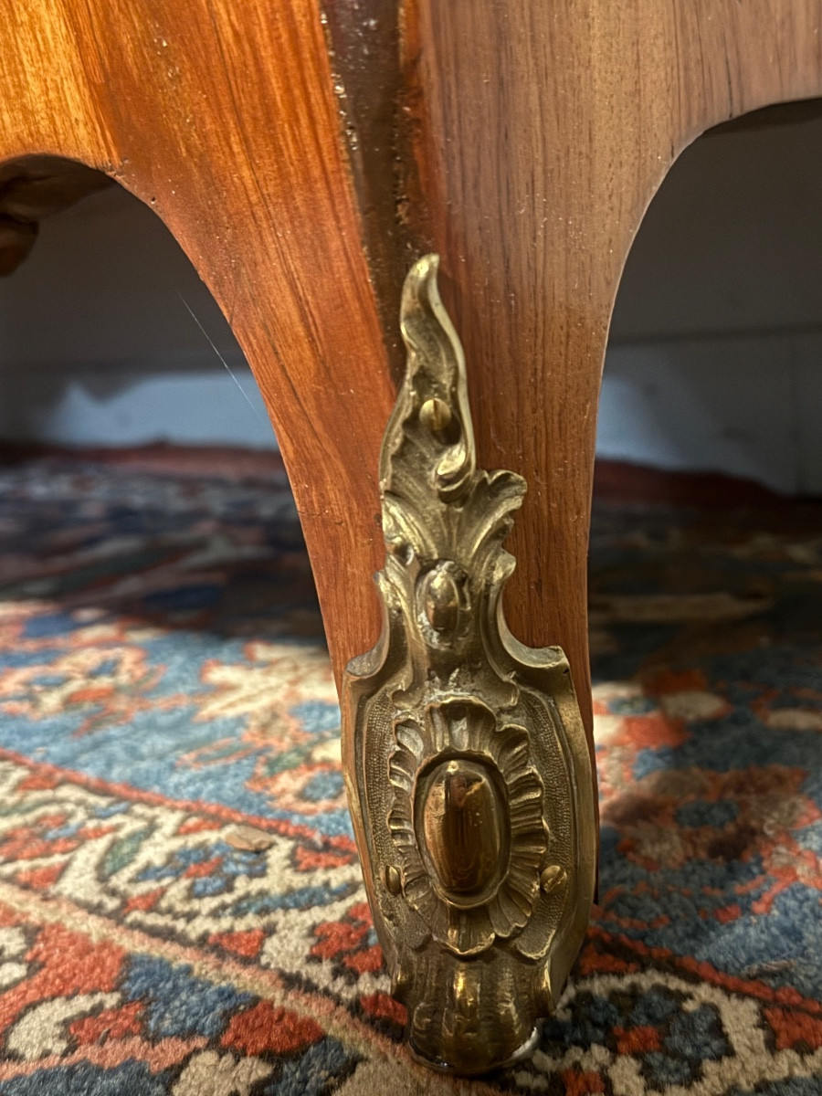 18th Century Marquetry Display Cabinet/library.-photo-8