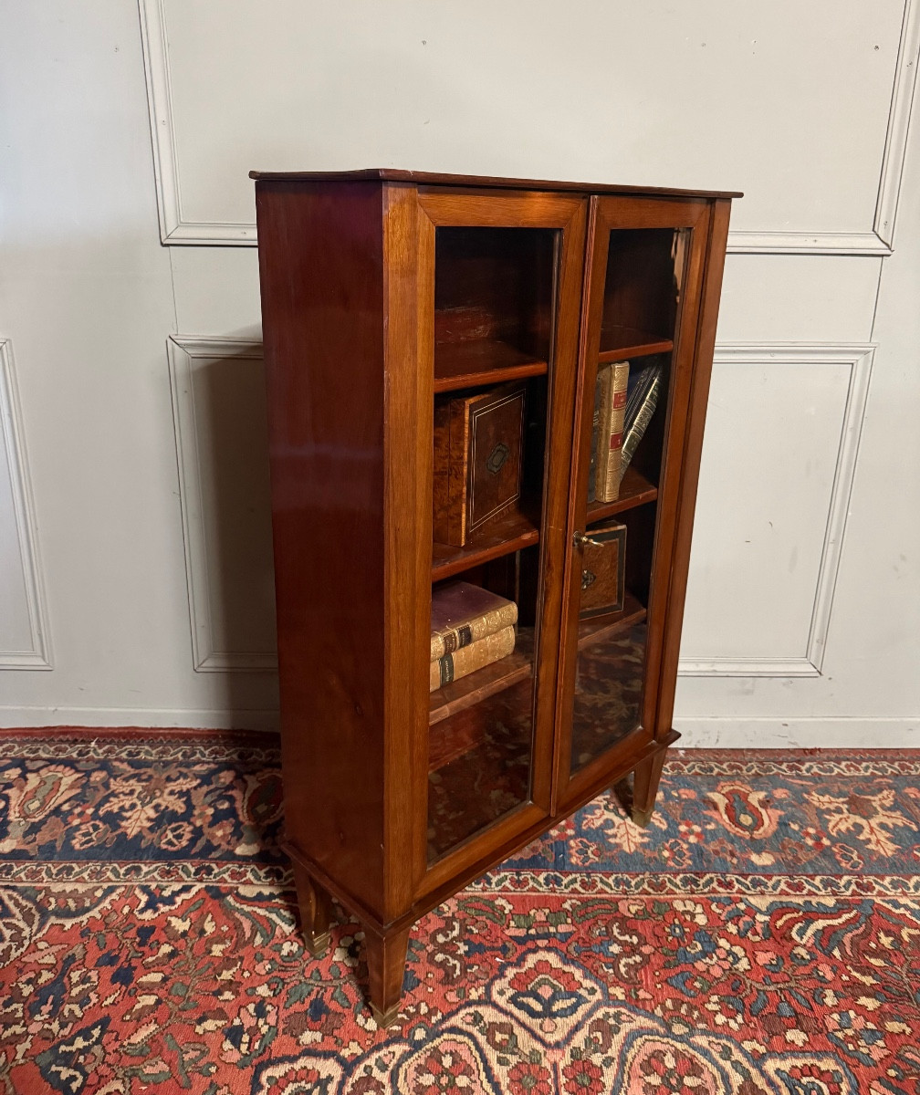 Petite vitrine en acajou d'époque XIX ème. -photo-2