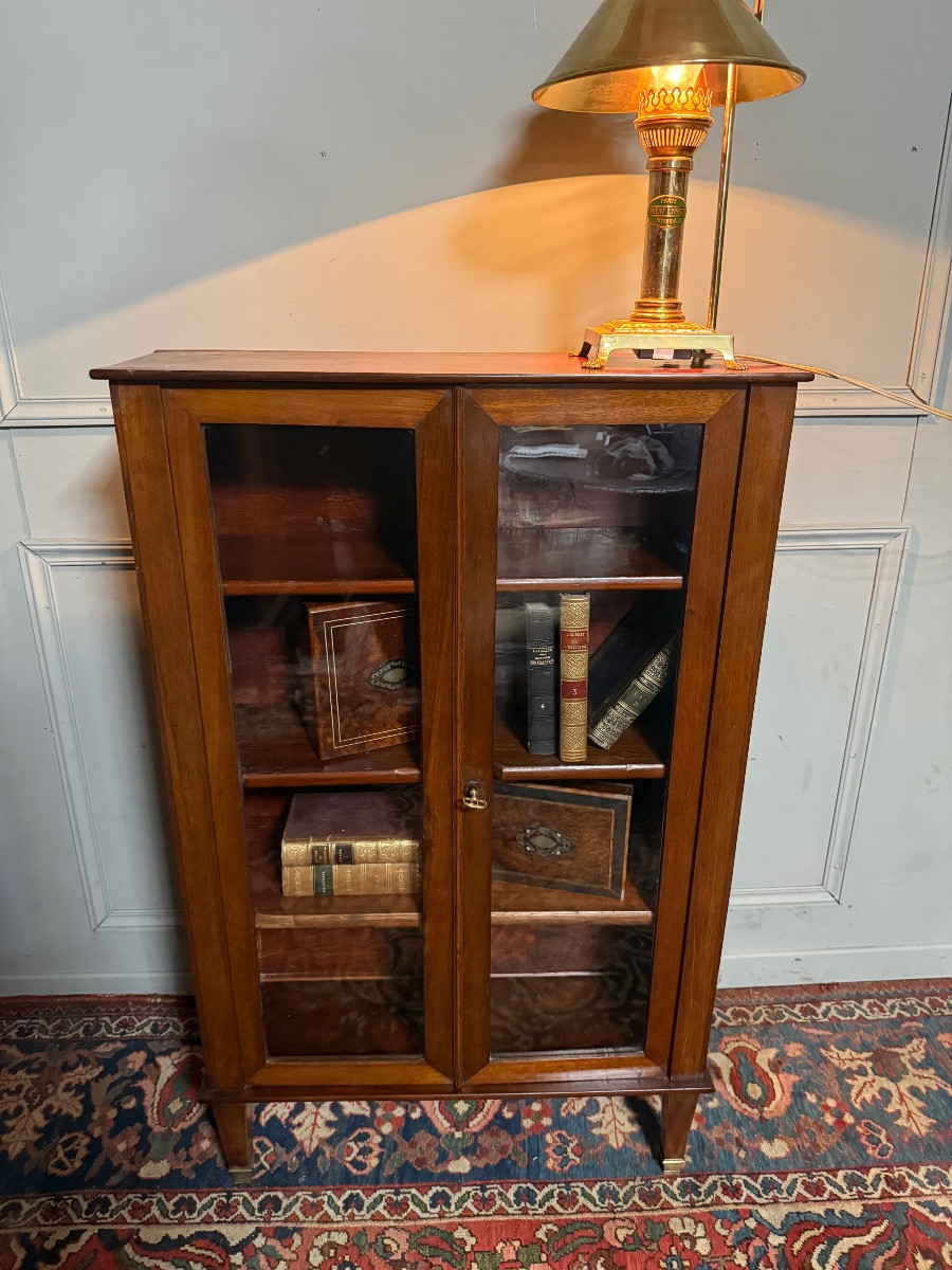 Petite vitrine en acajou d'époque XIX ème. 