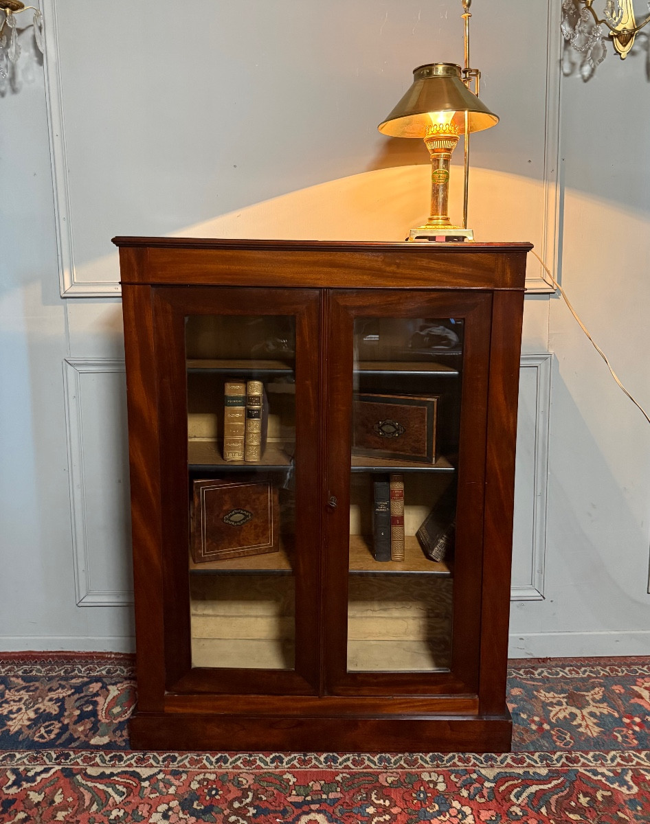 Petite  vitrine en acajou d' époque XIX ème 