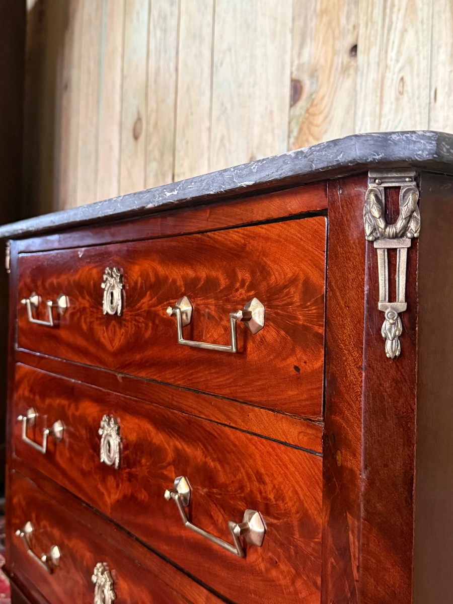 Commode de style directoire d’époque XIX ème -photo-3