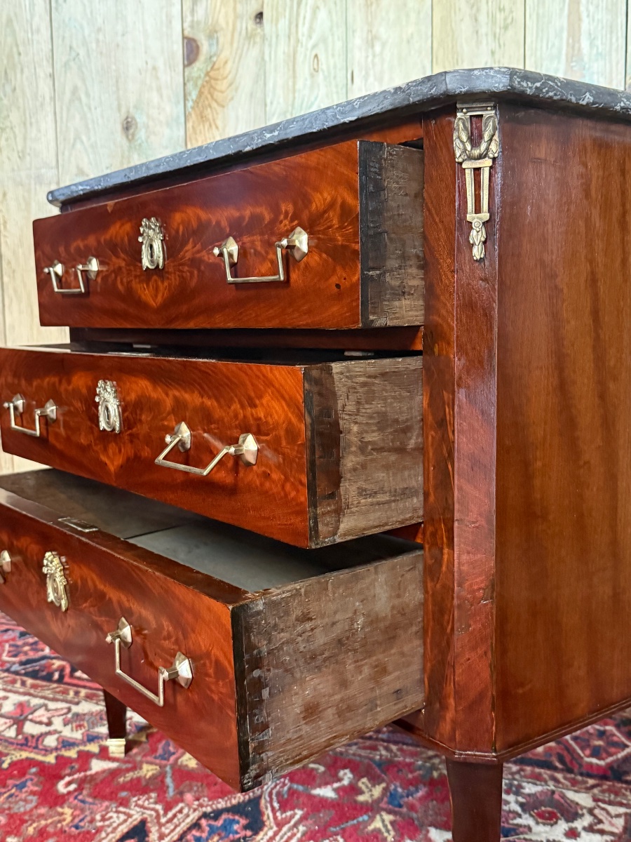 Commode de style directoire d’époque XIX ème -photo-4