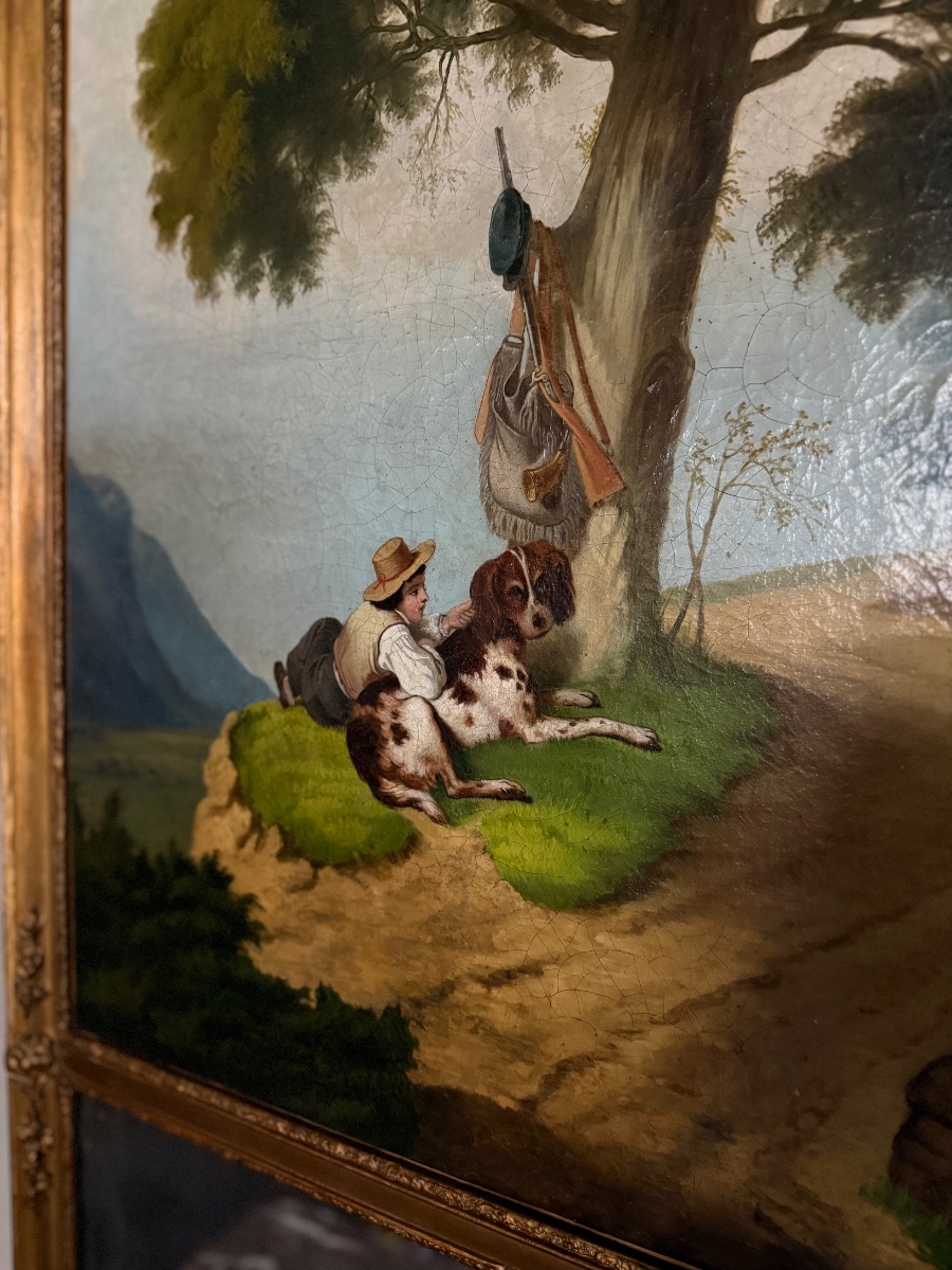 A Trumeau From The Romantic Period. -photo-2