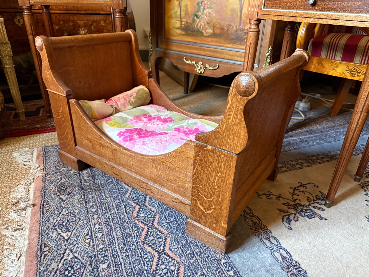Small Bed For A Cat Or Dog, Dating From The 19th Century. -photo-2