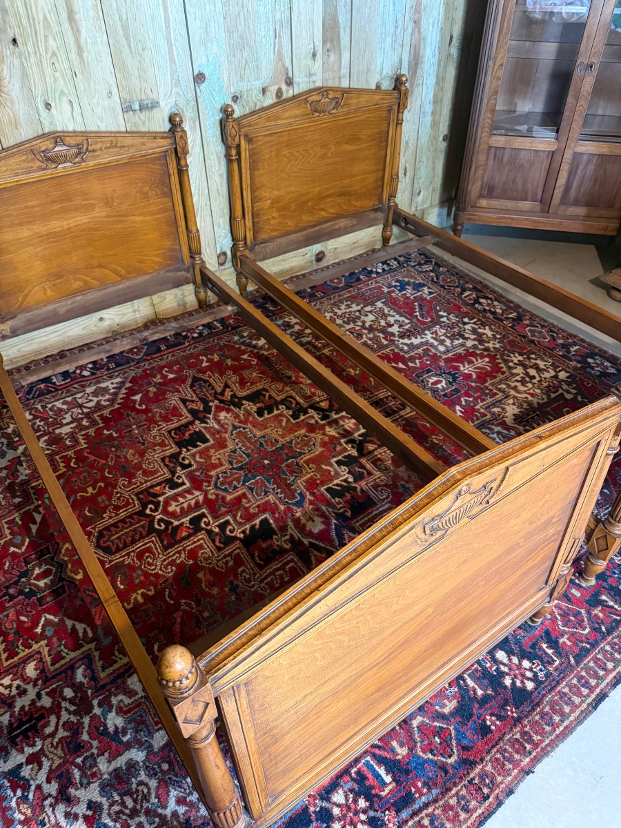 Paire de lits directoires d'époque XX ème -photo-4