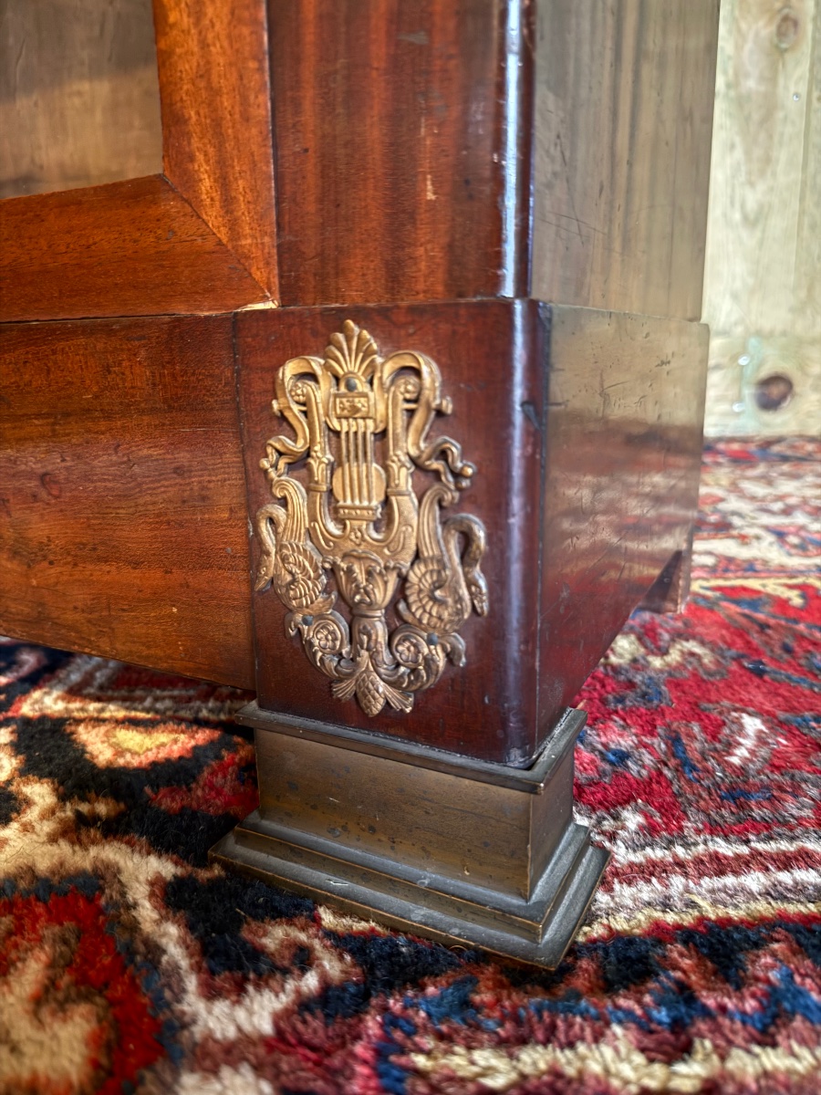 Empire-style Mahogany Bookcase. -photo-3