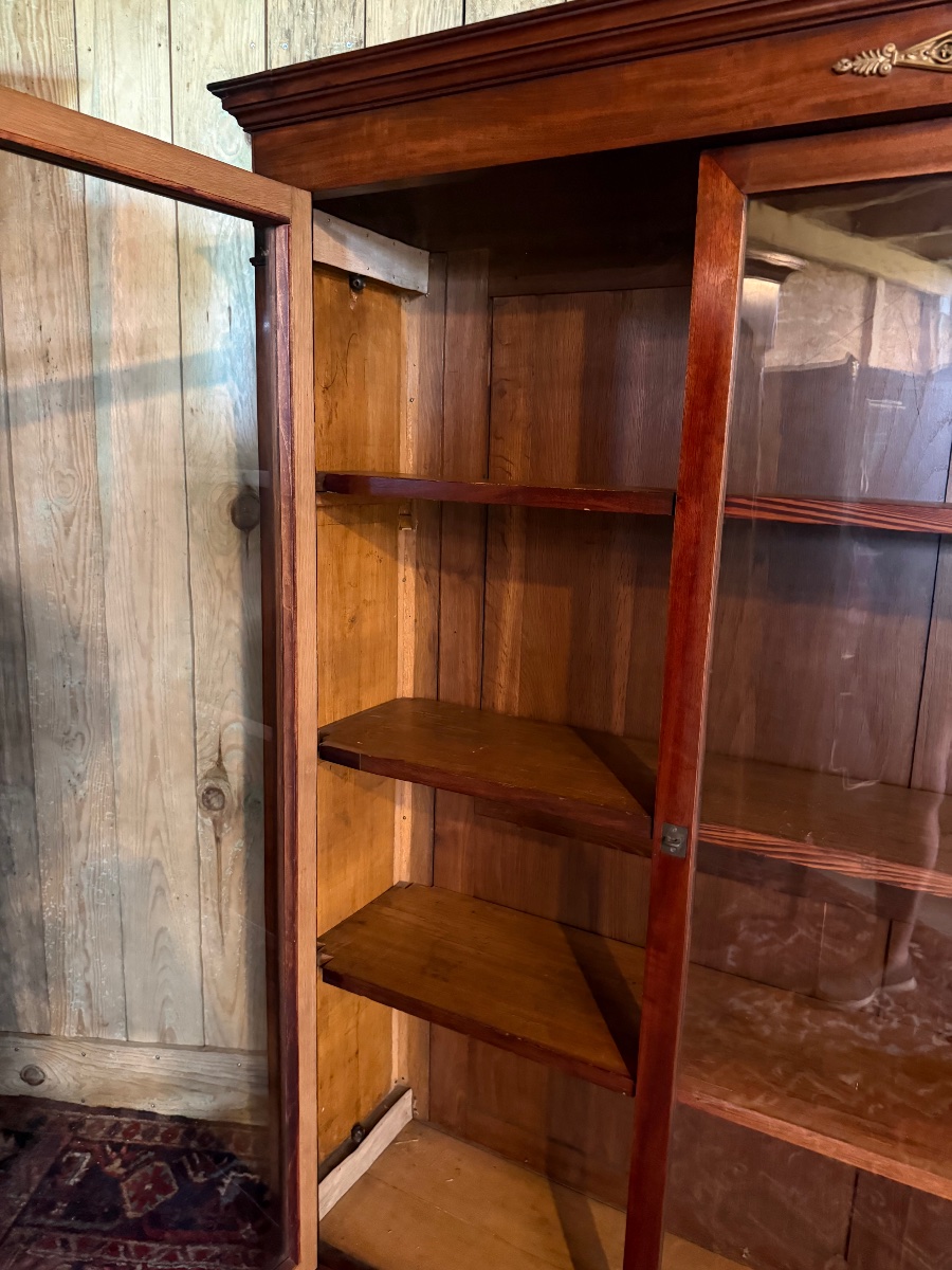 Empire-style Mahogany Bookcase. -photo-4
