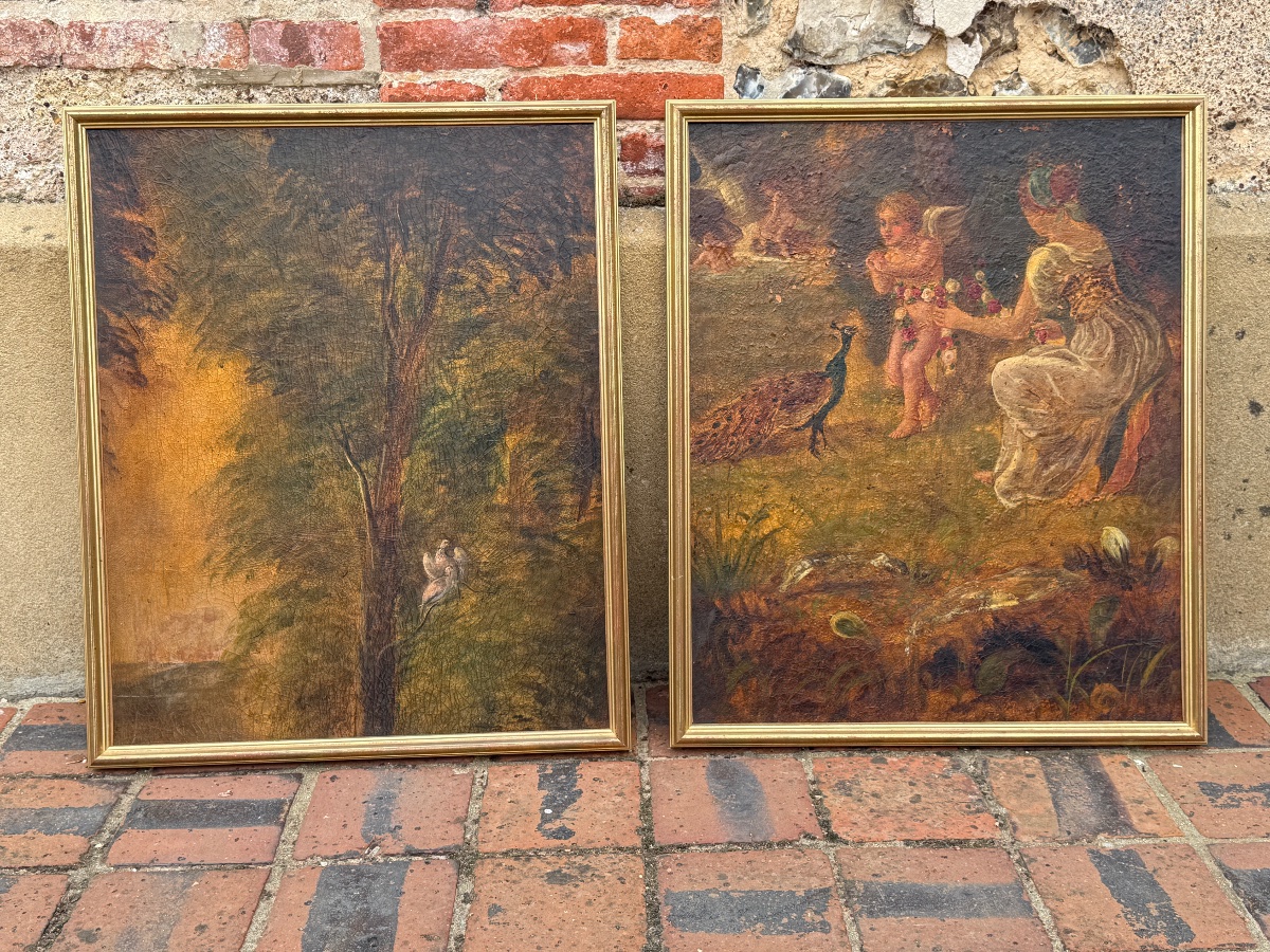Set Of Four Cordoba Leather Panels. -photo-4