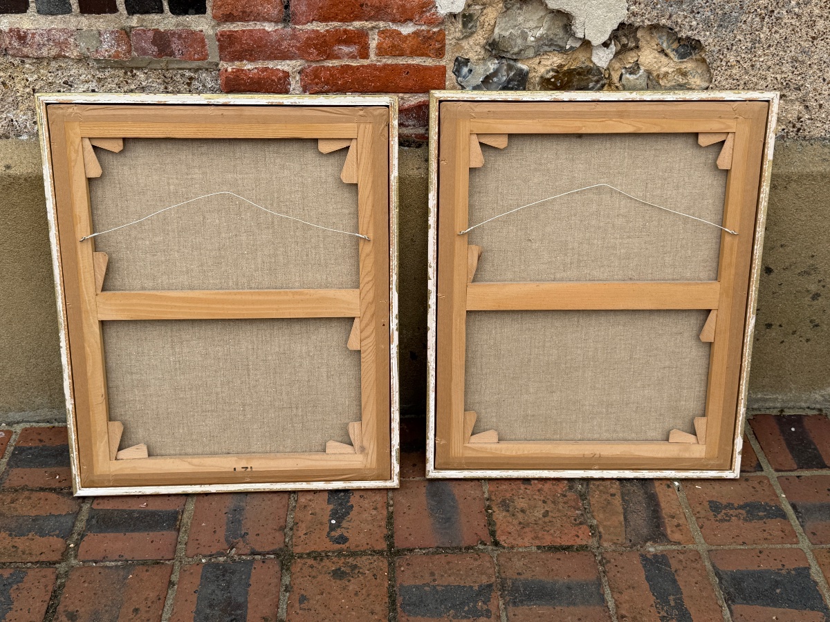 Set Of Four Cordoba Leather Panels. -photo-3