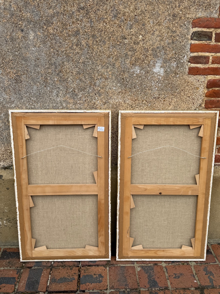 Set Of Four Cordoba Leather Panels. -photo-5