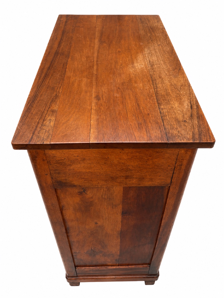Louis Philippe-era Walnut Jam Cabinet / Sideboard. -photo-1