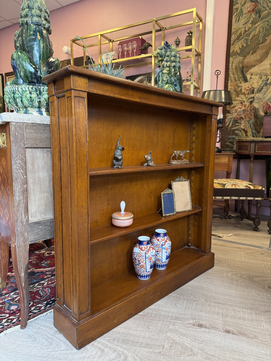 Bibus/directoire-style Bookcase Made Of Natural Wood. -photo-4