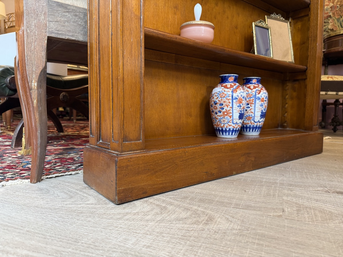 Bibus/directoire-style Bookcase Made Of Natural Wood. -photo-2
