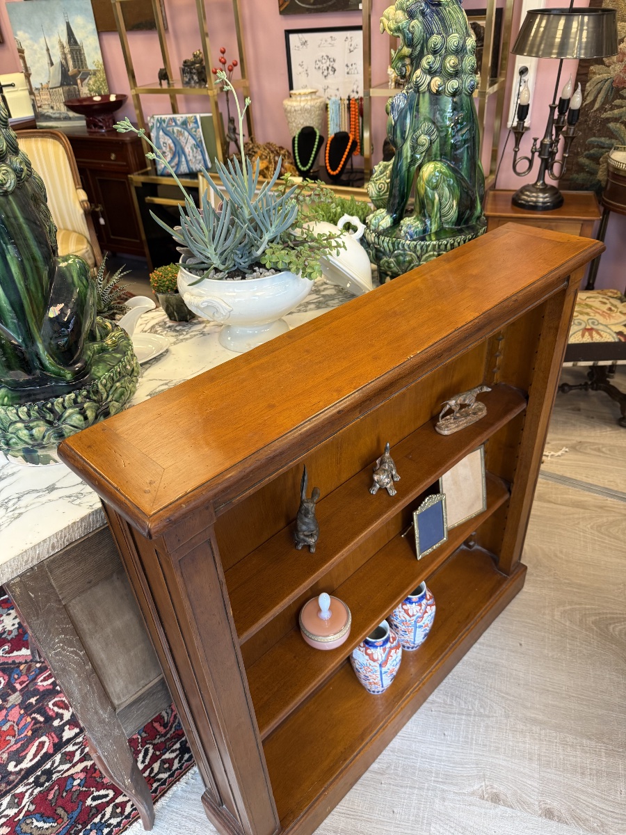 Bibus/directoire-style Bookcase Made Of Natural Wood. -photo-3