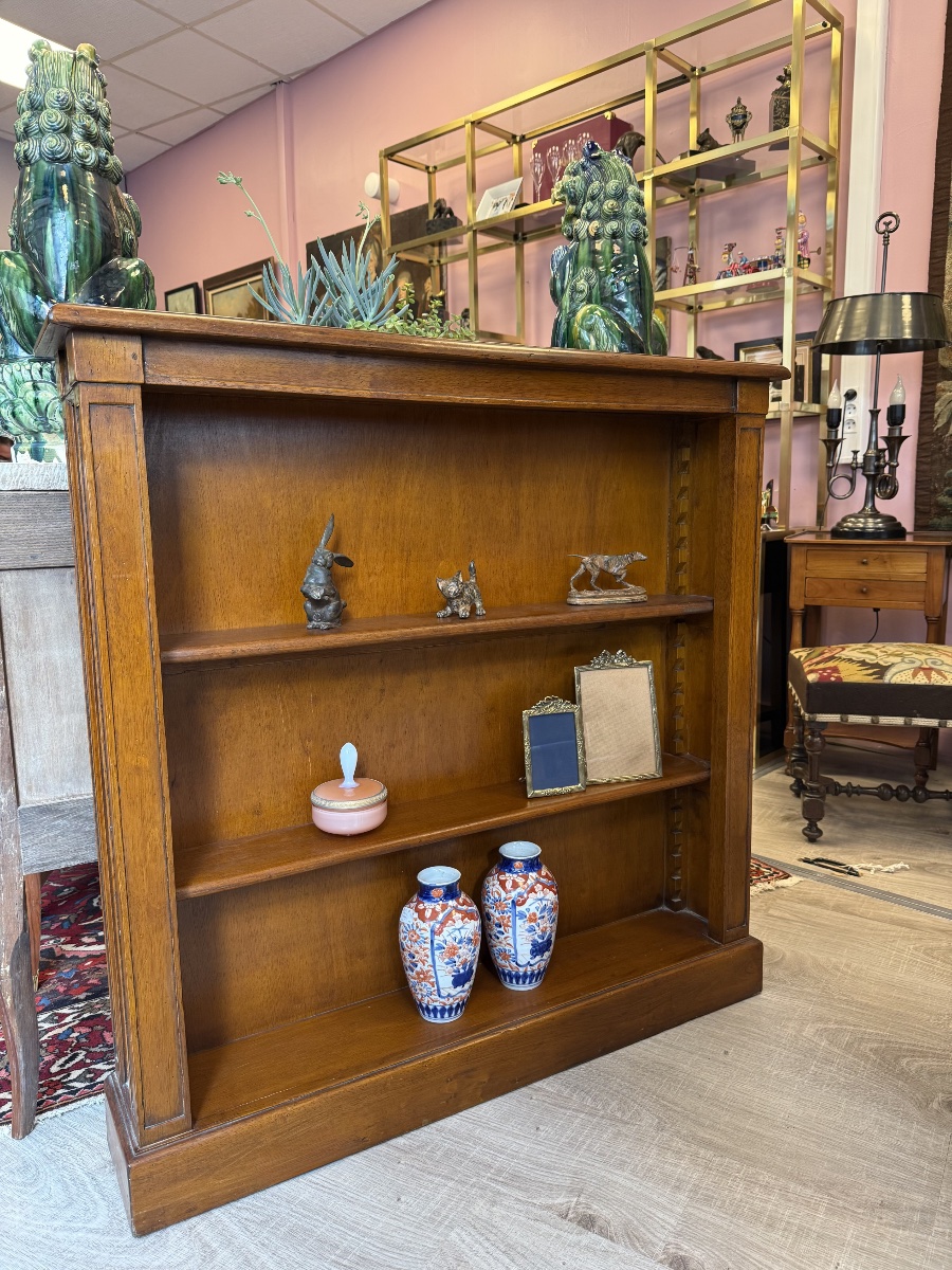Bibus/directoire-style Bookcase Made Of Natural Wood. -photo-4