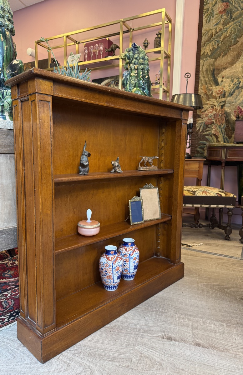 Bibus/directoire-style Bookcase Made Of Natural Wood. 