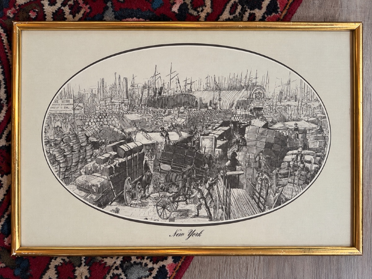 Set Of 8 Antique Engravings – Views Of Cities Around The World – Gilded Frames-photo-3