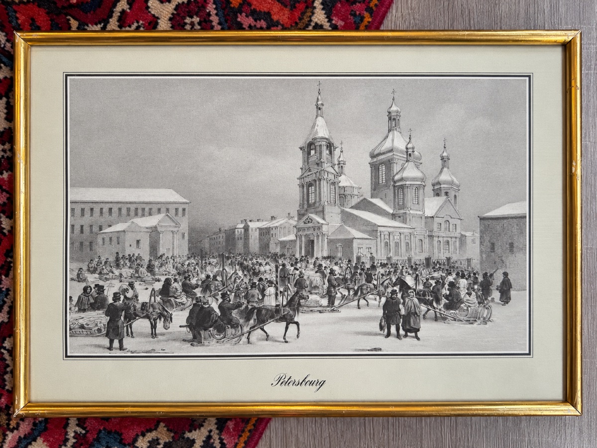 Set Of 8 Antique Engravings – Views Of Cities Around The World – Gilded Frames-photo-4