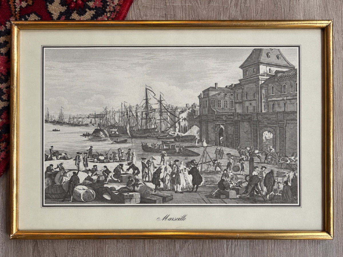 Set Of 8 Antique Engravings – Views Of Cities Around The World – Gilded Frames-photo-1