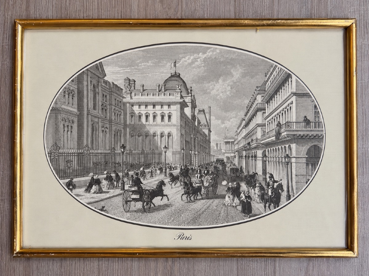 Set Of 8 Antique Engravings – Views Of Cities Around The World – Gilded Frames-photo-3