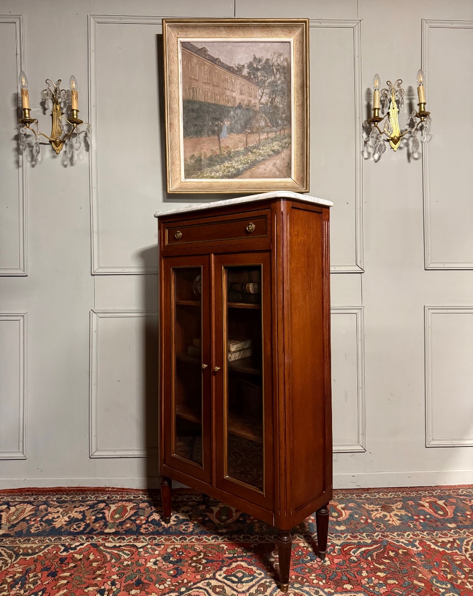 Louis XVI-style Bibus Display Cabinet, 20th Century -photo-3