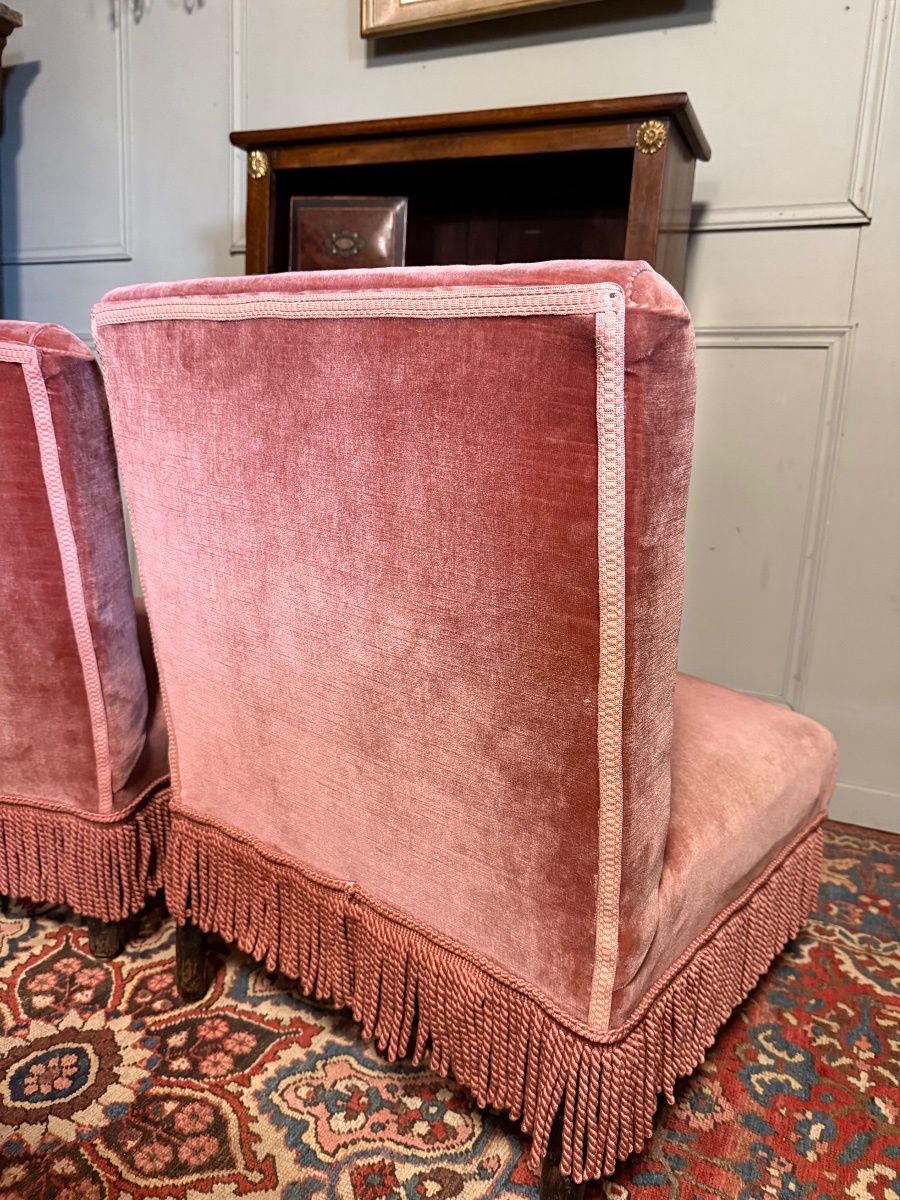 Pair Of Napoleon III-era Armchairs-photo-3