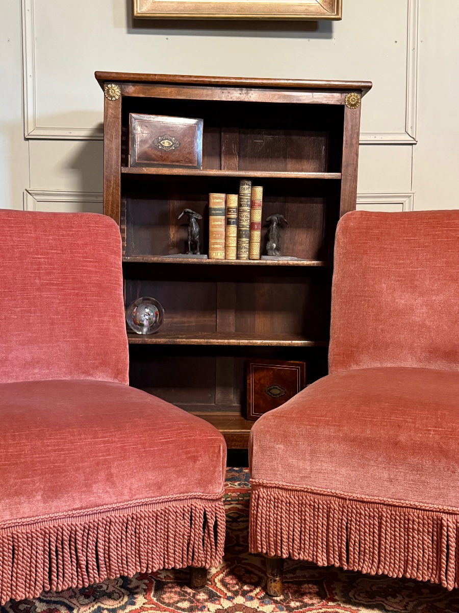 Pair Of Napoleon III-era Armchairs-photo-4