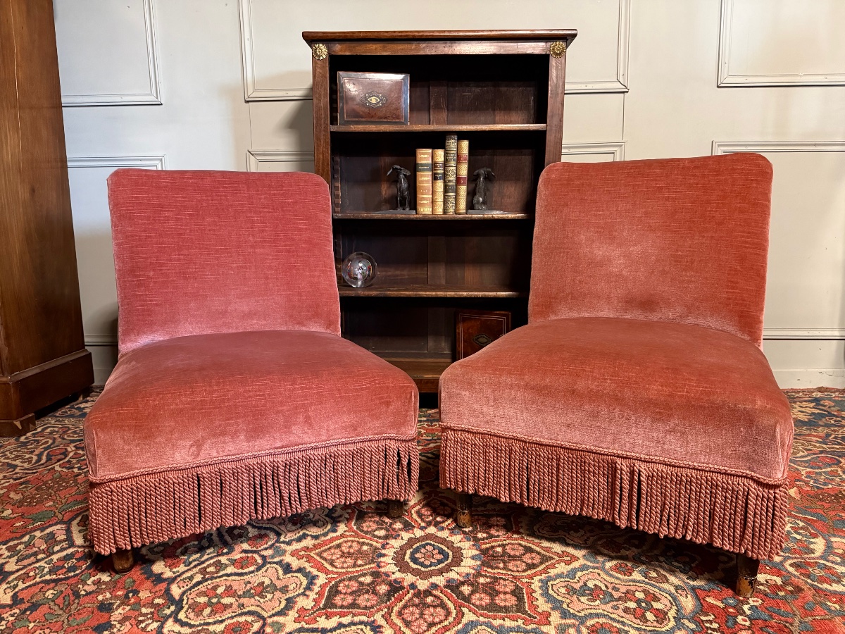 Pair Of Napoleon III-era Armchairs-photo-2