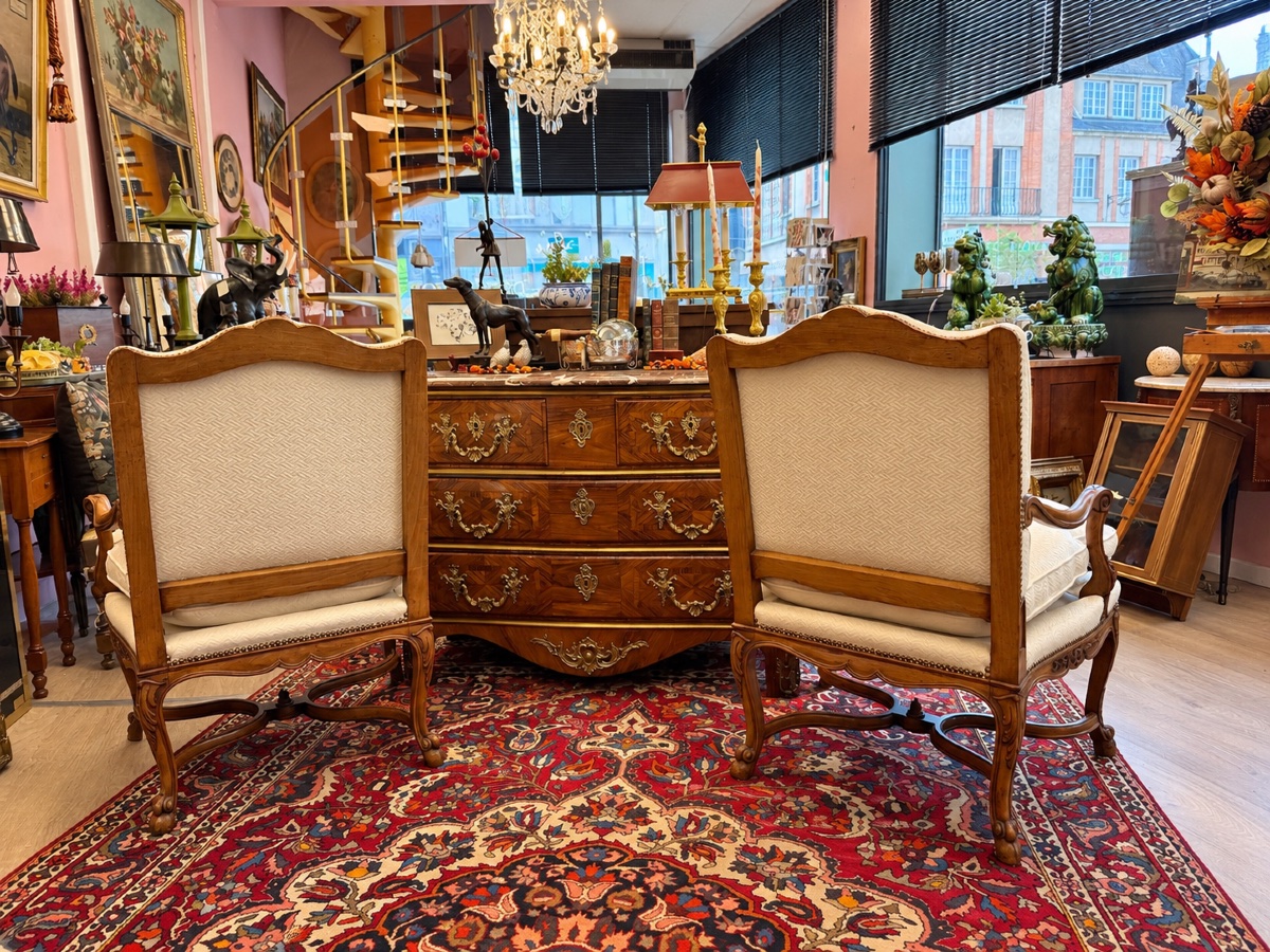 Pair Of Regency-style Armchairs From The 20th Century -photo-4