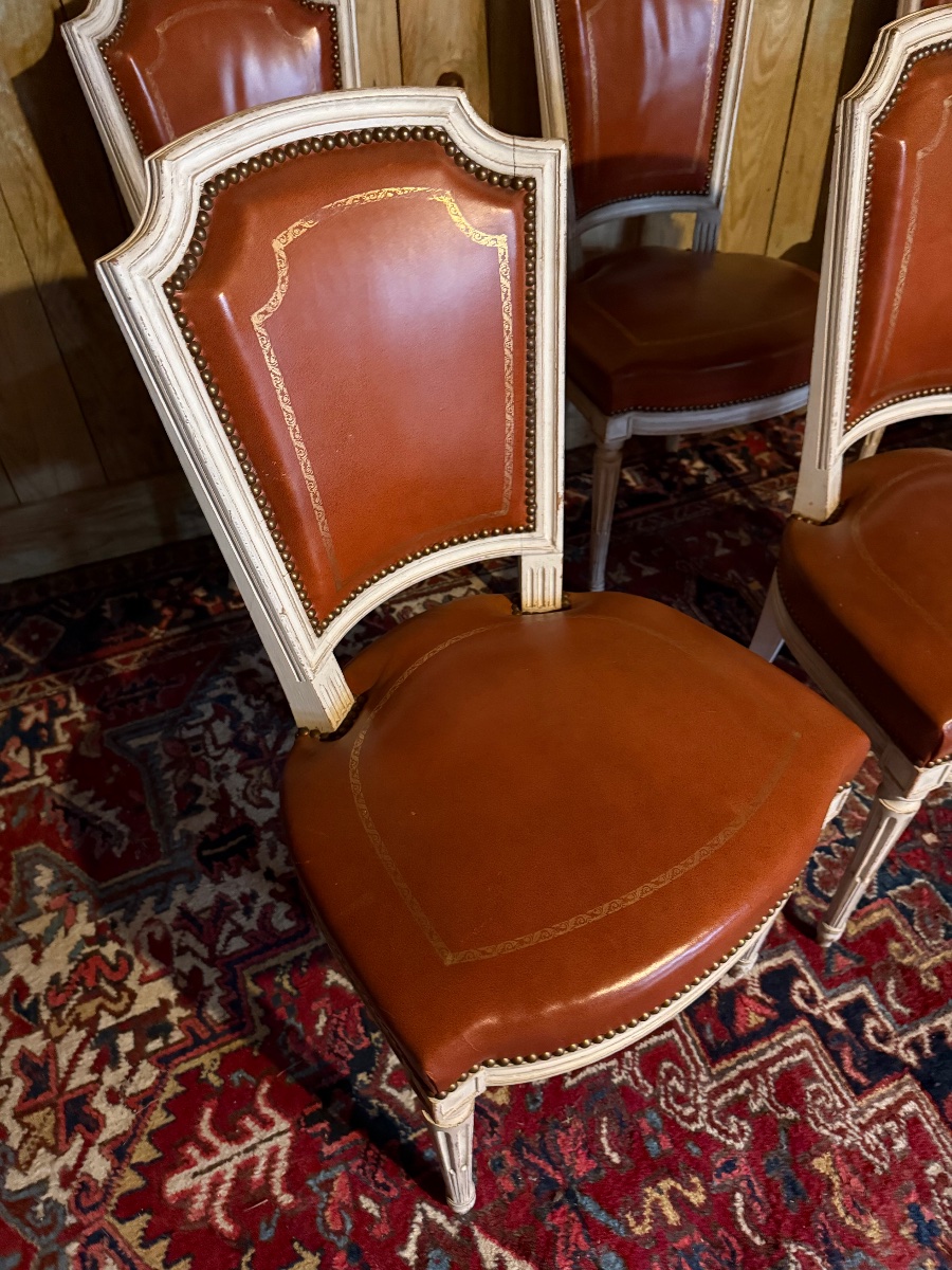 A Set Of Six Louis XVI-style Chairs. -photo-4