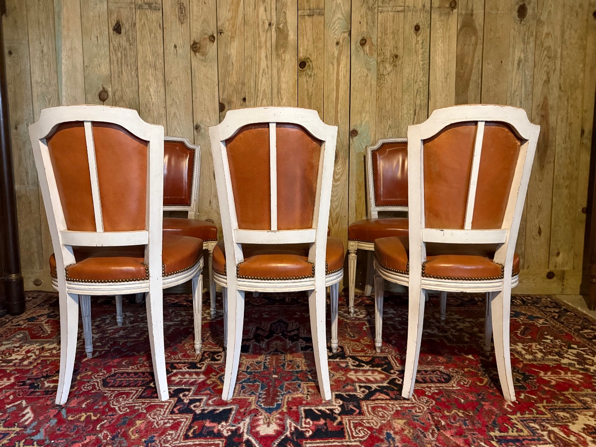 A Set Of Six Louis XVI-style Chairs. -photo-1