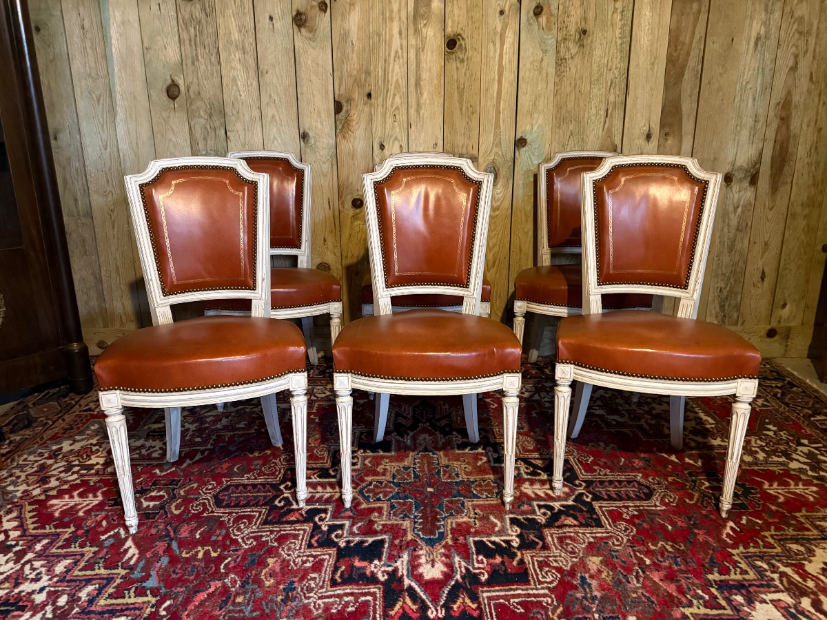 A Set Of Six Louis XVI-style Chairs. 