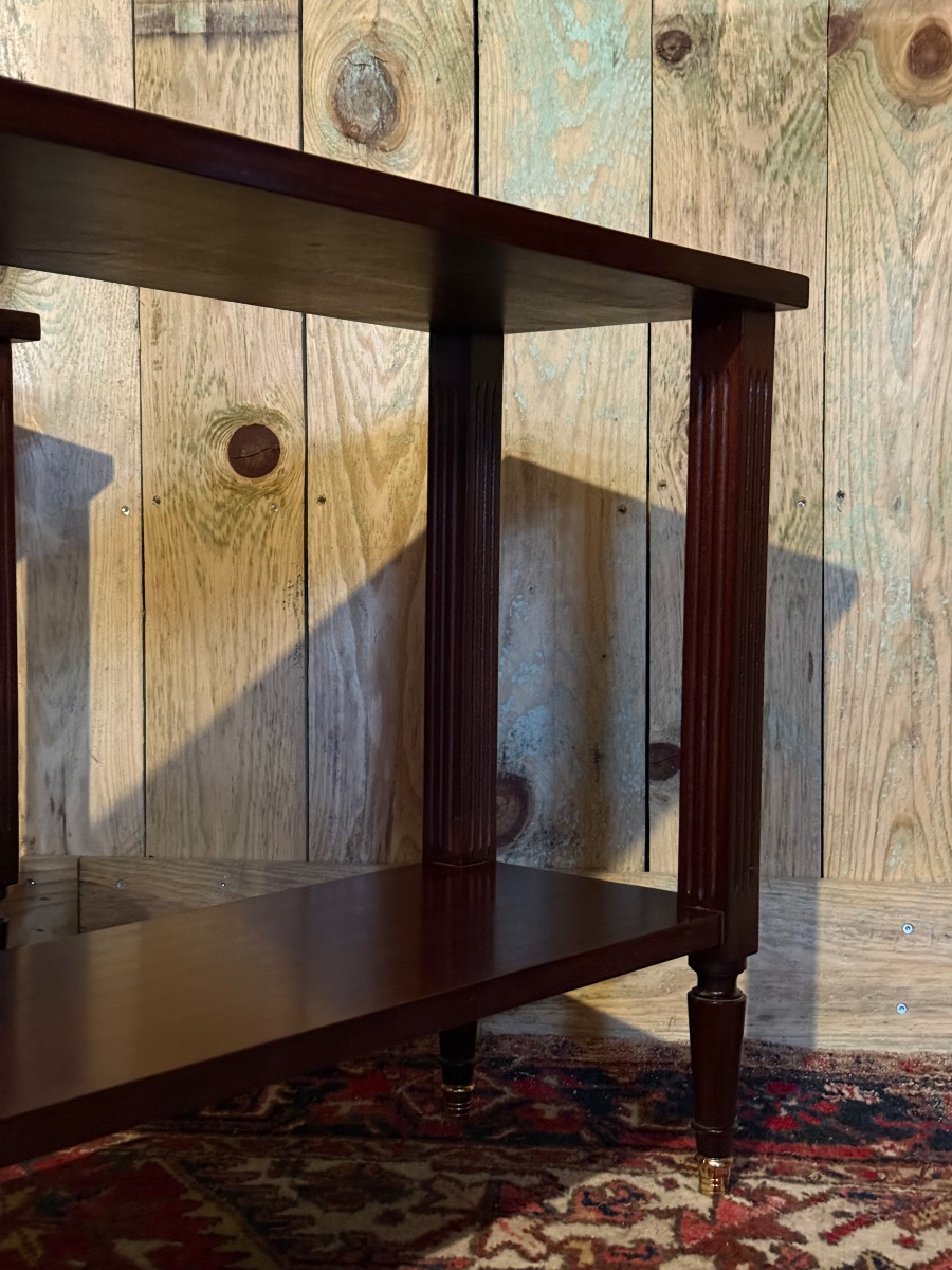 Pair Of Louis XVI-style Mahogany End Tables. -photo-4