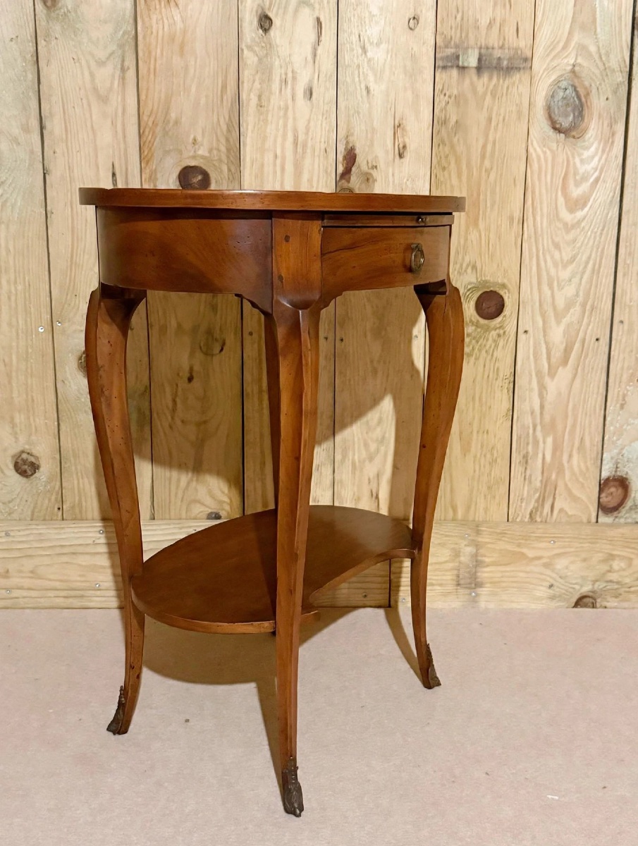 Louis XV-style Chest-of-drawers Table With Writing Desk -photo-4