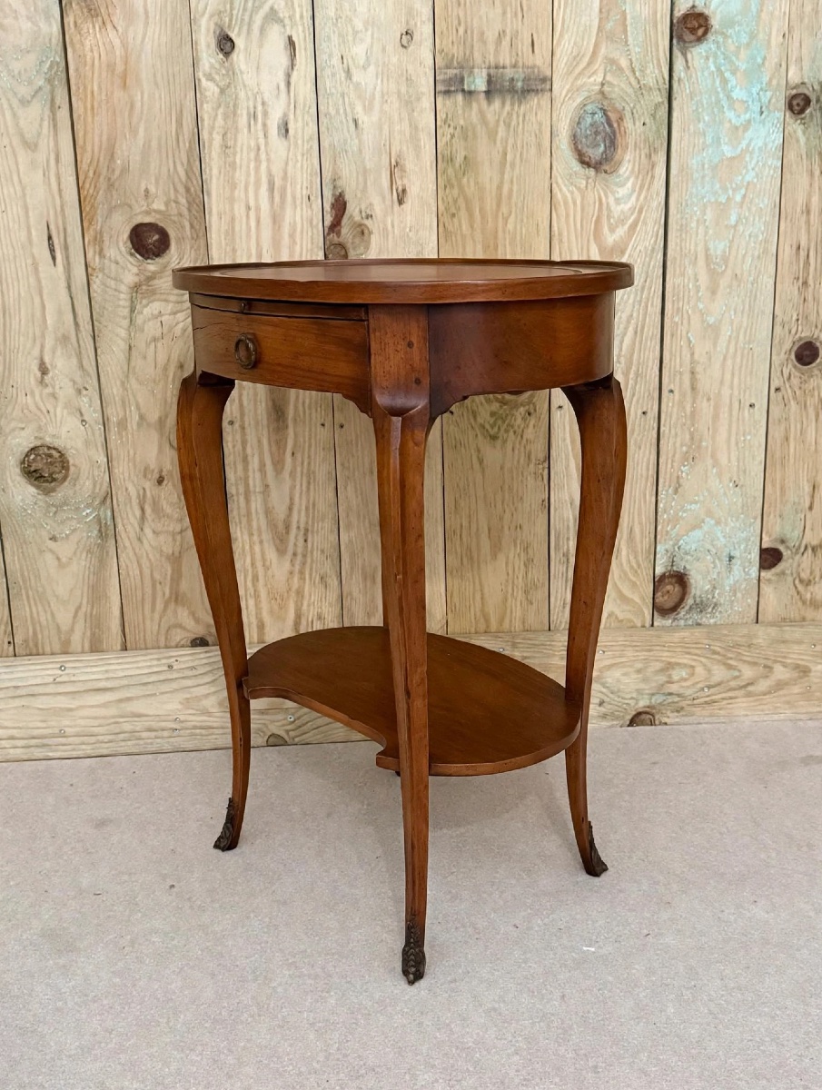 Louis XV-style Chest-of-drawers Table With Writing Desk -photo-2