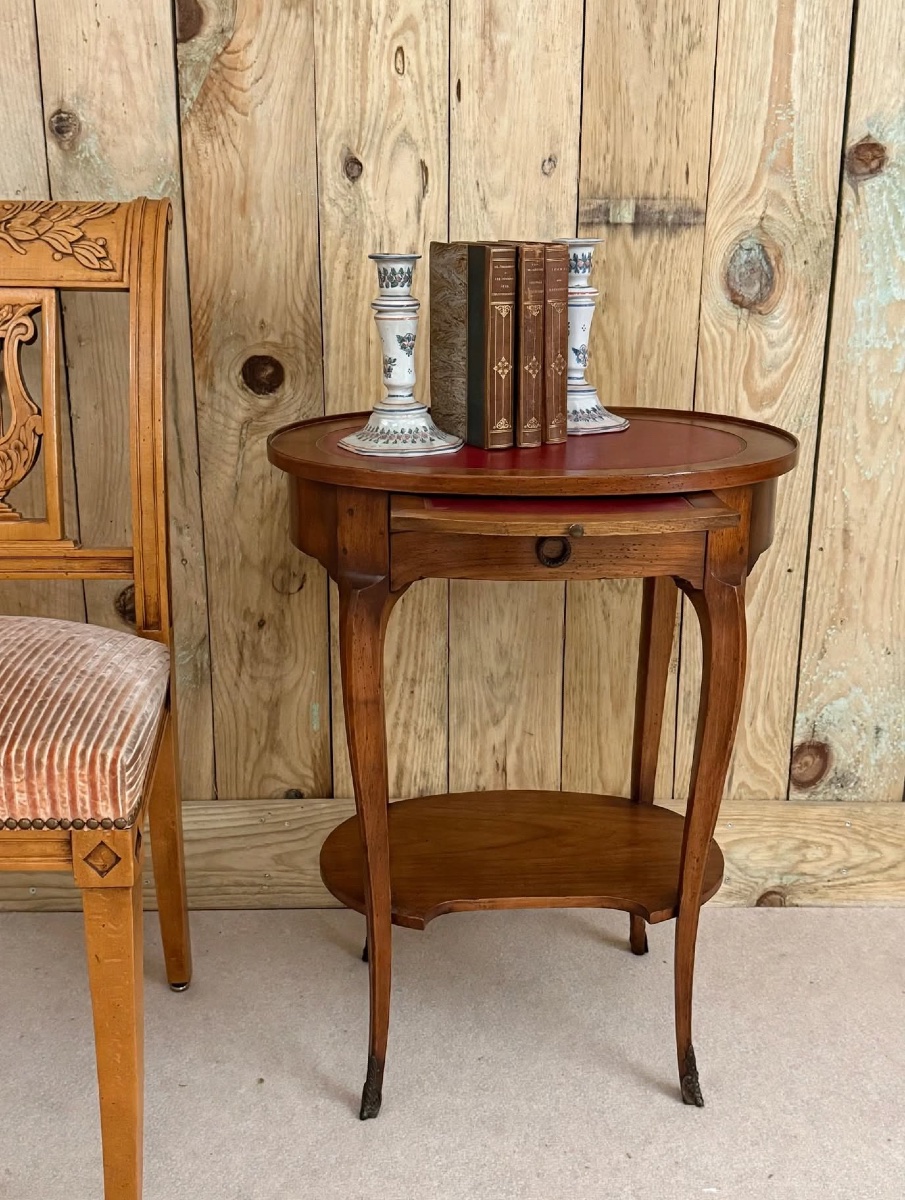 Louis XV-style Chest-of-drawers Table With Writing Desk 