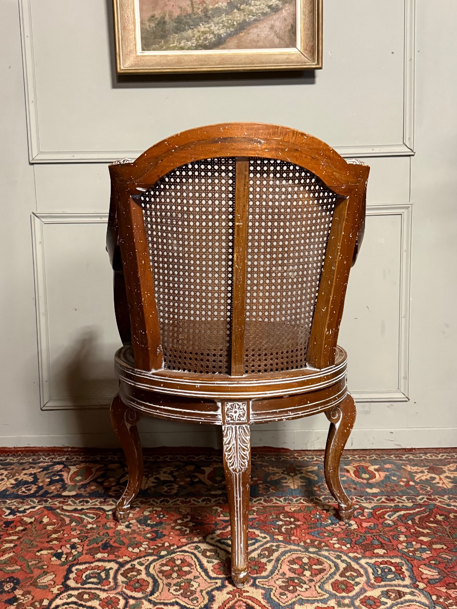 Fauteuil de bureau tournant de style Louis XV -photo-1