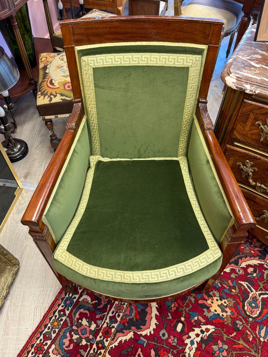 Paire de bergères d’époque Consulat -photo-2