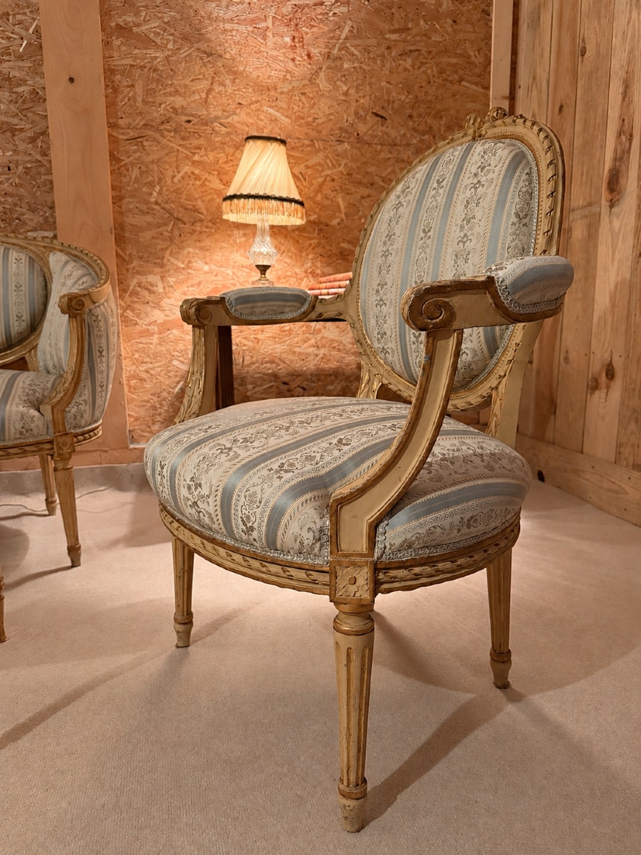 Salon de style Louis XVI d'époque XX ème -photo-2