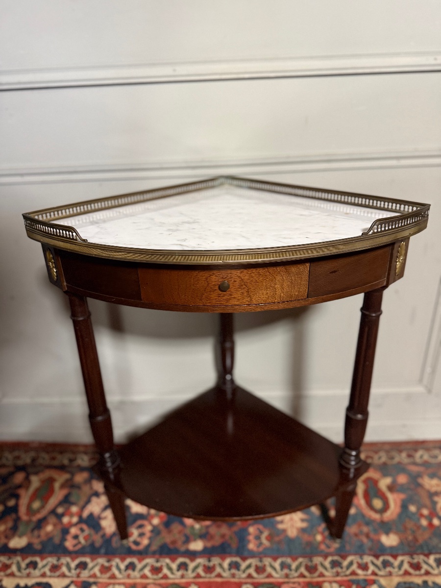 Louis XVI-style Corner Console Table, 20th Century -photo-4