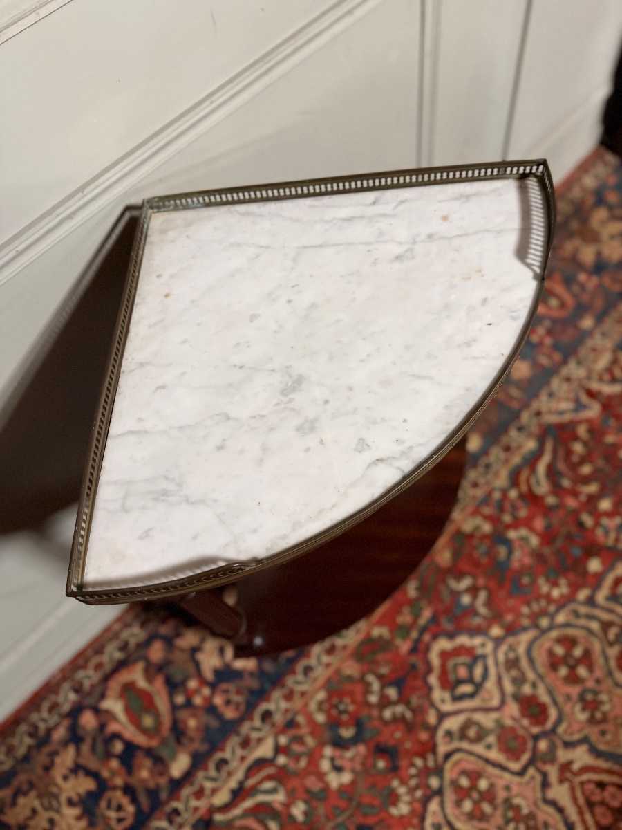 Louis XVI-style Corner Console Table, 20th Century -photo-2