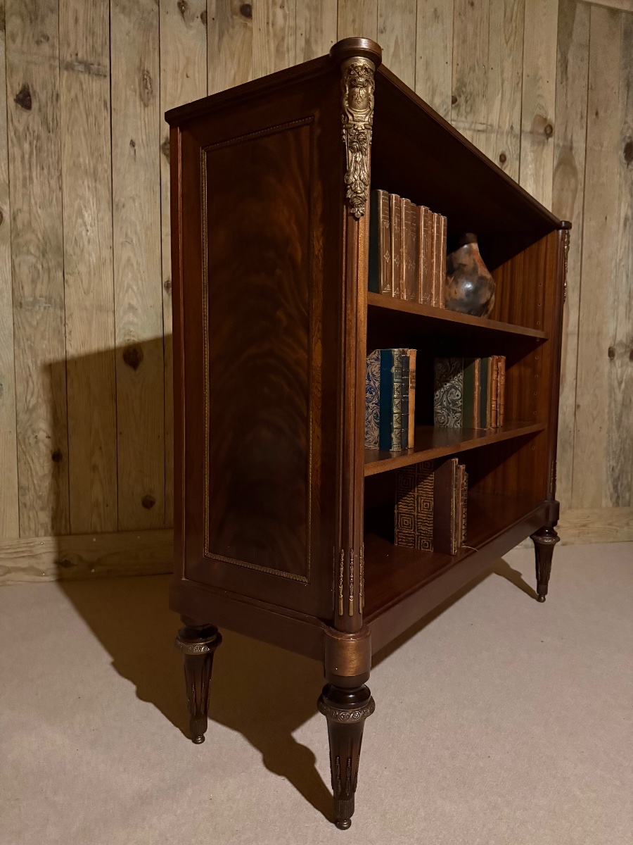 Bibus bibliothèque de style Louis XVI, d’époque XX ème -photo-1