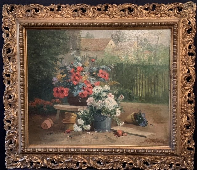 Eugène Henri Cauchois ( 1850-1911) » Nature Morte Aux Fleurs Des Champs ».