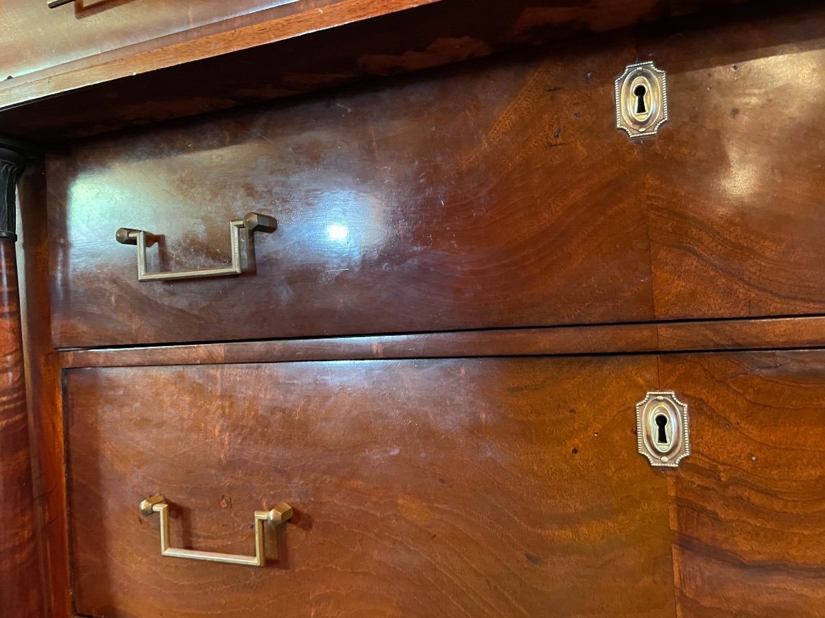 First Empire Period Chiffonier In Mahogany.-photo-4