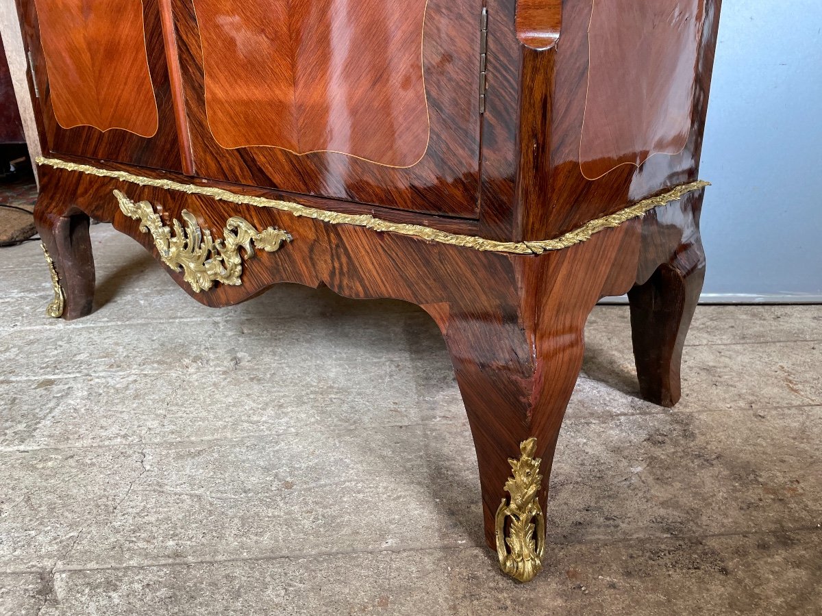 Louis XV Style Showcase In Marquetry.-photo-6