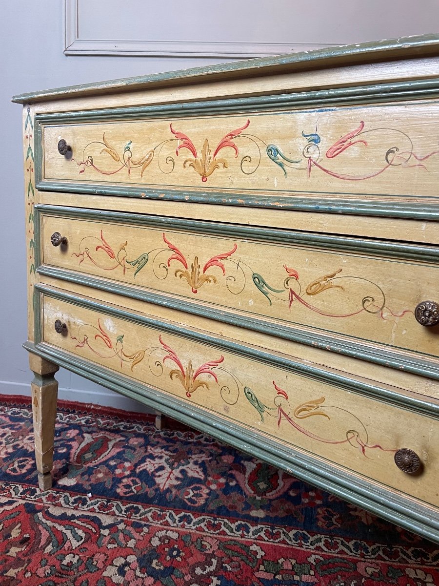 Directoire Style Painted Commode.-photo-3